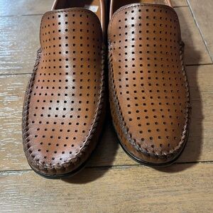 Spring Step Crispin Mens Brown Leather Loafers